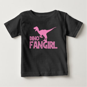 T-shirt Pour Bébé Fanatique des dinosaures - Amoureuse des dinosaure