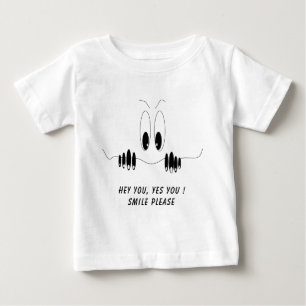 T-shirt Pour Bébé Fantaisie T-shirt bébé avec yeux de curiosité - Sm