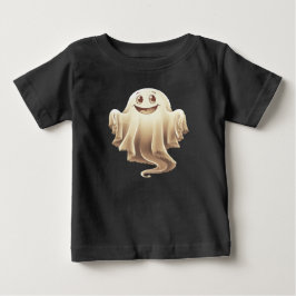 T-shirt Pour Bébé Fantôme d'Halloween souriant