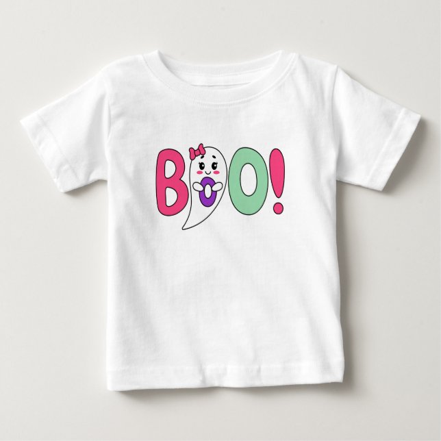 T-shirt Pour Bébé fantôme mignon (Devant)