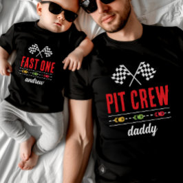 T-shirt Pour Bébé Fast One Black Race Car Baby