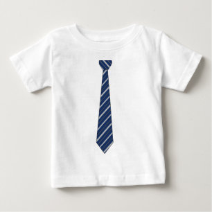 T-shirt Pour Bébé Faux cravate barrée par bleu drôle