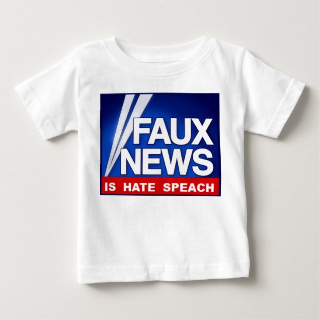 T-shirt Pour Bébé Faux News (Devant)