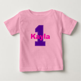 T-shirt Pour Bébé Faux Stitch Premier maillot d'anniversaire en viol