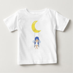 T-shirt Pour Bébé Fée De Fécule, Fée Mignonne, Fée Sur Une Aile, Lun