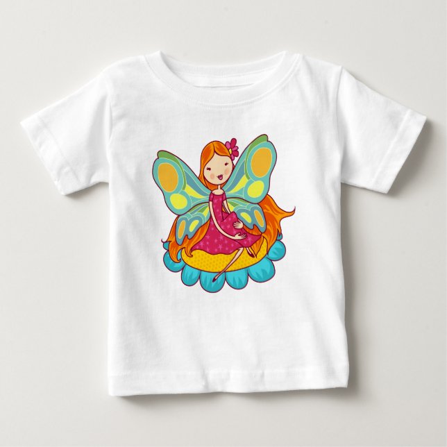 T-shirt Pour Bébé Fée de jardin (Devant)