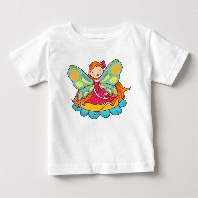 T-shirt Pour Bébé Fée de jardin (Devant)
