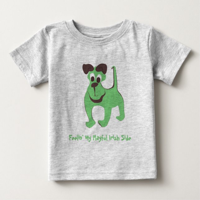 T-shirt Pour Bébé Feelin' My Playy Irish Side - (Devant)