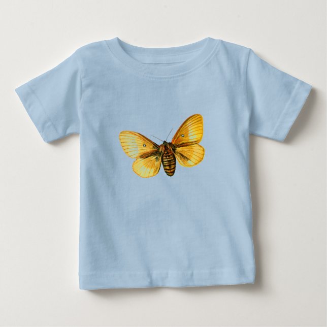 T-shirt Pour Bébé femelle de Bombyx quercus (Devant)