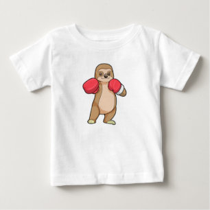 T-shirt Pour Bébé Fente en boîte avec gants en boîte