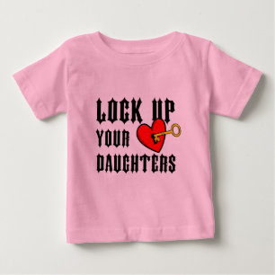 T-shirt Pour Bébé Fermez à clef votre pièce en t de bébé de piè