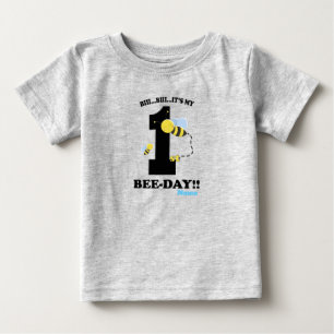 T-shirt Pour Bébé fête d'abeilles du premier anniversaire