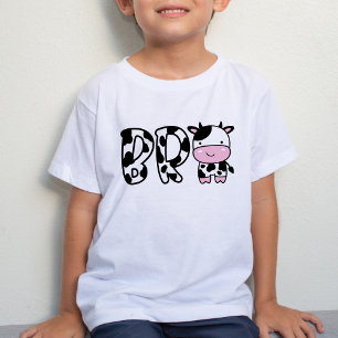 T-shirt Pour Bébé Fête d'anniversaire à thème de la vache de frère c