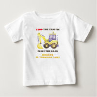 Fête d'anniversaire Camion de construction Excavat