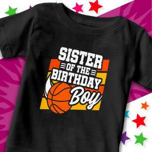 T-shirt Pour Bébé Fête d'anniversaire de basketball pour enfants Soe