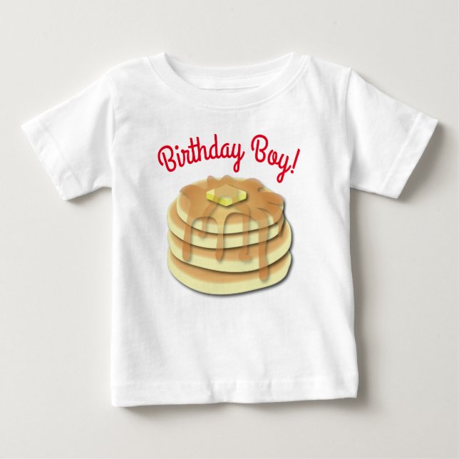 T-shirt Pour Bébé Fête d'anniversaire de Pancake (Devant)