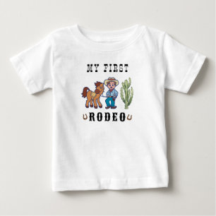 T-shirt Pour Bébé Fête d'anniversaire de rodéo cowboy