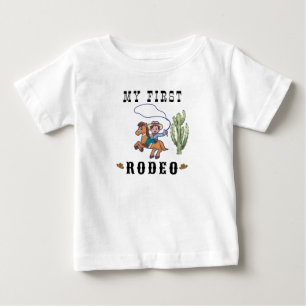 T-shirt Pour Bébé Fête d'anniversaire de rodéo cowboy