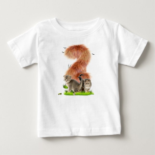 T-shirt Pour Bébé Fête d'anniversaire personnalisée pour bébés fille (Devant)
