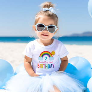 T-shirt Pour Bébé Fête d'anniversaire personnalisée pour filles sous