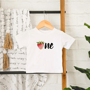 T-shirt Pour Bébé Fête d'anniversaire Strawberry ONE