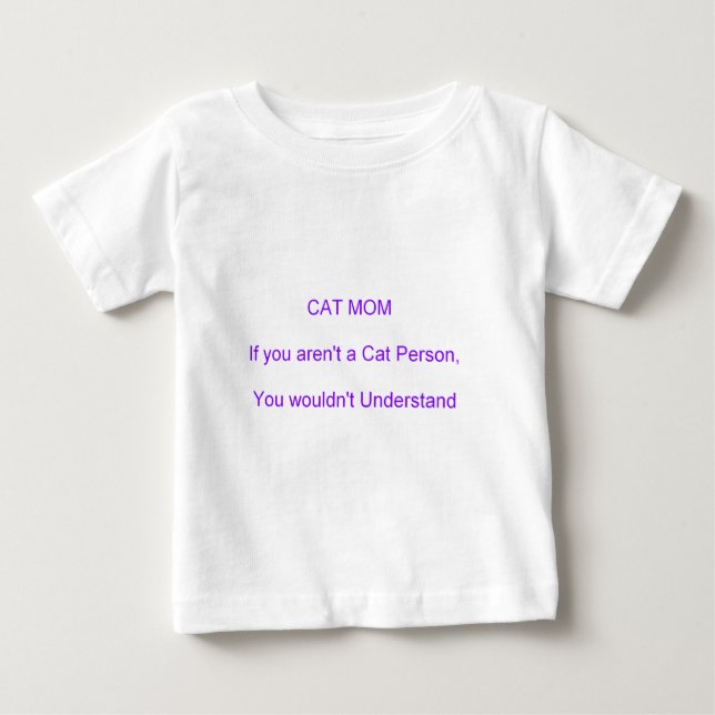 T-shirt Pour Bébé Fête de la mère de maman au chat (Devant)
