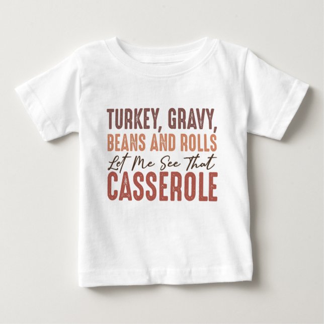 T-shirt Pour Bébé Fête de l'Action de grâce (Devant)