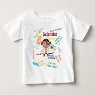 T-shirt Pour Bébé Fête de l'anniversaire du singe scientifique de de