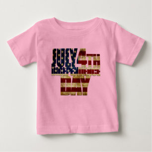 T-shirt Pour Bébé Fête de l'Indépendance du 4 juillet 002