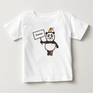 T-shirt Pour Bébé Fête de Panda Personnalisée