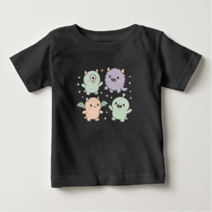 T-shirt Pour Bébé Fête des bébés monstres Halloween pastel mignon av