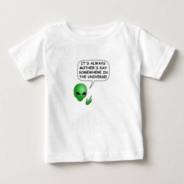 T-shirt Pour Bébé Fête des mères Aliens (Devant)