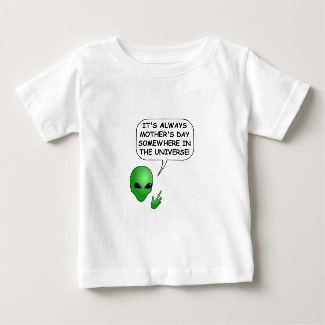 T-shirt Pour Bébé Fête des mères Aliens (Devant)