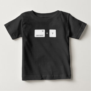 T-shirt Pour Bébé Fête des pères Copie et collage Duo Design
