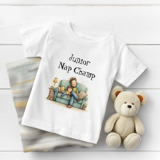 T-shirt Pour Bébé Fête des pères de Champ Junior Nap