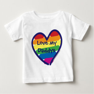 T-shirt Pour Bébé Fête des pères J'aime mes filles