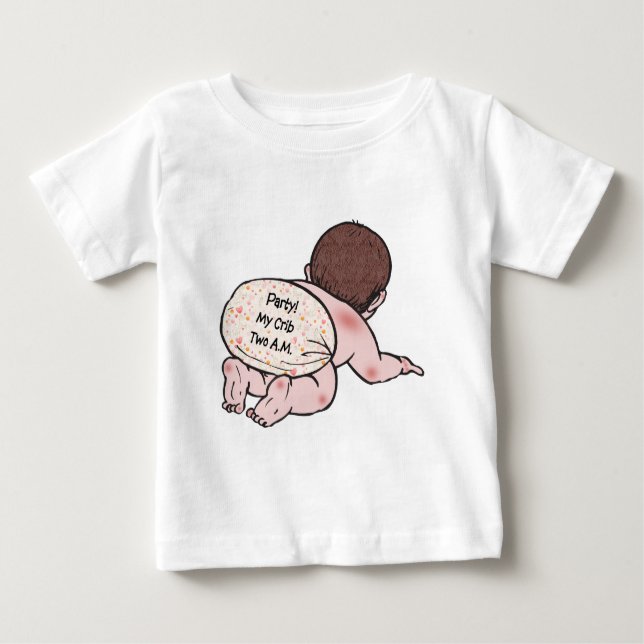 T-shirt Pour Bébé Fête Mon Bébé (Devant)
