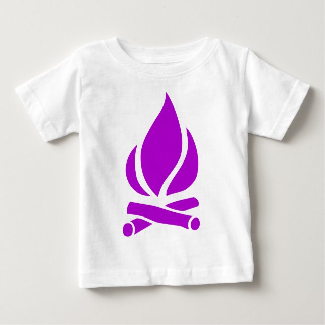 T-shirt Pour Bébé Feu de camp (Devant)