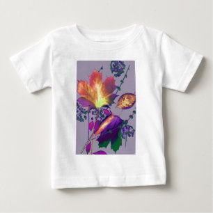 T-shirt Pour Bébé Feuilles d'automne à Lilac