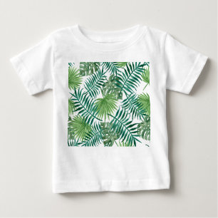 T-shirt Pour Bébé Feuilles de la jungle tropicale