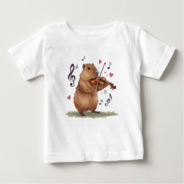 T-shirt Pour Bébé fiddler capybara