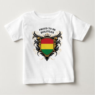 T-shirt Pour Bébé Fier d'être bolivien