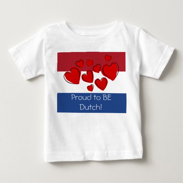 T-shirt Pour Bébé Fier d'être hollandais (Devant)