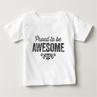 T-shirt Pour Bébé Fier d'être impressionnant