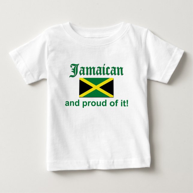 T-shirt Pour Bébé Fière Jamaïcaine (Devant)