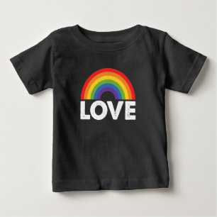 T-shirt Pour Bébé Fierté Amour est Amour Égalité Gay Arc-en-ciel LGB