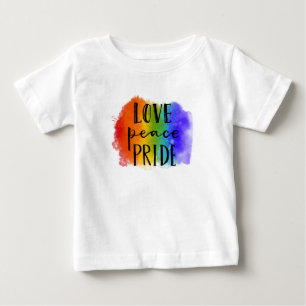 T-shirt Pour Bébé Fierté de l'amour pour la paix