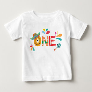 T-shirt Pour Bébé Fiesta mexicaine UN anniversaire