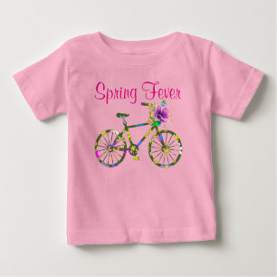 T-shirt Pour Bébé Fièvre de printemps rétro-florale