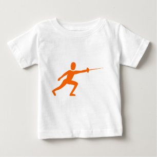 T-shirt Pour Bébé Figure de clôture - orange